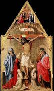 Antonio da Firenze Crucifixion with Mary and St John the Evangelist oil painting reproduction